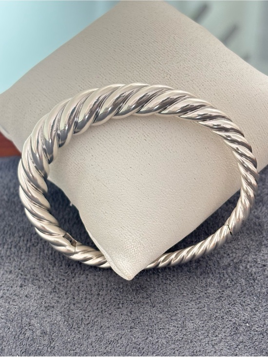 David Yurman Jewelry - David Yurman Sterling silver 9.5mm Pure Form Bangle Bracelet-Small
